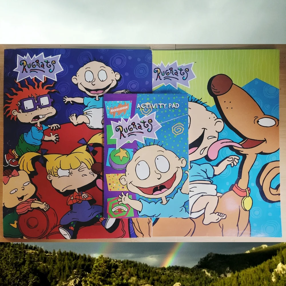 NWOT Rugrats Activity Pad & Unpunched Folder Lot
